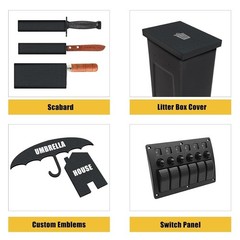 2 Pack Black ABS Plastic Sheet 12″x16″x1/8″ Thermoform Moldable DIY Craft Board