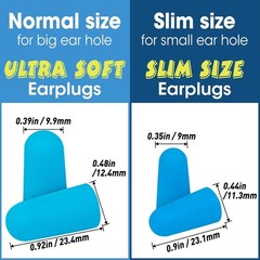 200pcs Ear Plugs Soft Foam Sleep 100pair Travel Noise Shooting Working Lot Bulk