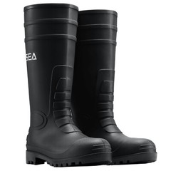 HISEA Men’s Boots Steel Toe Safety Work Boots Muck Mud Farm Gardening Rain Boots