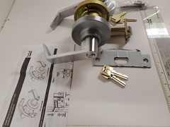 “NEW” Dorma Classroom Intruder Lock, CL877D LRC 626 RH, Heavy Duty Keyed, CL800