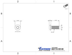 M6-1.00 x 16MM Button Head Socket Cap Screws ISO 7380 Stainless Steel Qty 50