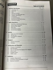 OEM KAESER SK-26 Screw Compressor Shop Service Manual
