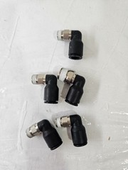 Legris 3109 08 13 Male Elbow, 5/16 In Or 8Mm Tube Size, Nylon, Black, 5pk
