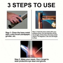 10x Aluminum Rods Low Temperature Easy Melt Aluminum Welding Rods Welding Sticks