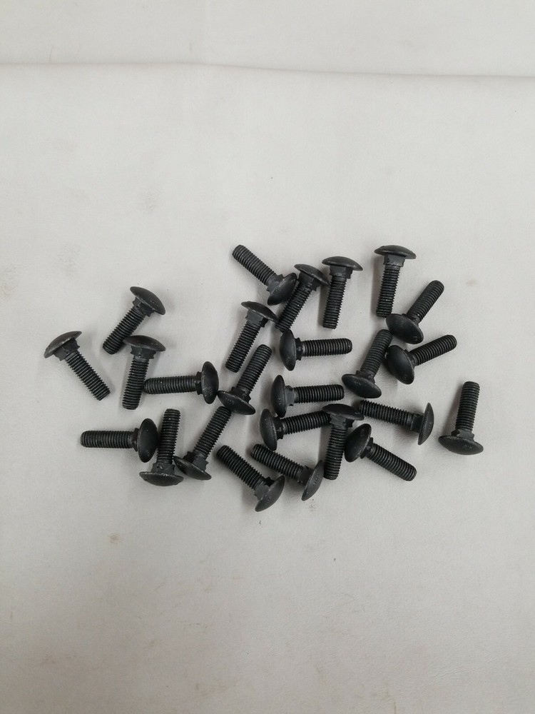 M8 x 1.25 x 30 MM (FT) Coarse Class 4.6 Carriage Bolt Geoblack Plated.(25pcs)