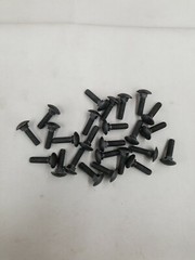 M8 x 1.25 x 30 MM (FT) Coarse Class 4.6 Carriage Bolt Geoblack Plated.(25pcs)