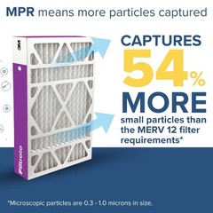 Filtrete 20x20x4 AC Furnace Air Filter, MPR 1550, MERV 12, Fits
