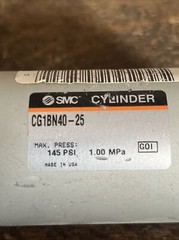 NOS SMC CG1BN40-25 Stainless Pneumatic Cylinder