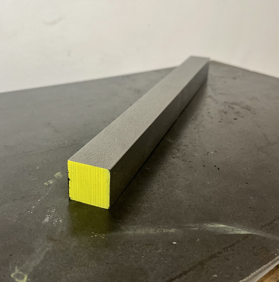 1″ 1018 Cold Drawn Steel Square Bar Stock x 12″ Length , Welding Metal