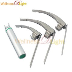 Wdl Mccoy Flexi-tip Fiberoptic Led Laryngoscope Set Blade #2 #3 #4 Medium Handle
