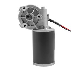 Electric Worm Gear Motor Right Angle Reversible 220 RPM Torque 45W DC 24V