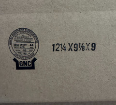 HEAVY DUTY GNC Corrugated Boxes 12-1/4″x 9-1/8″ x 9″ ECT 44, 95lb cap Pack of 25