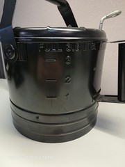 Lumax LX-1534 Black 4 Quart Flow Control Measure Can with a Flexible Spout.