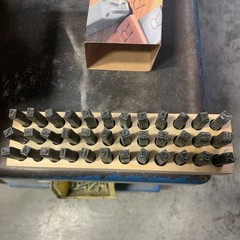 Young Bros Stamp Works 05361 Steel Stamps Set, 2-1/2” , Steel, 3/16”