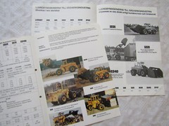 3x Brochure Ljungby Maskin AB Swedish Wheeloader 90s