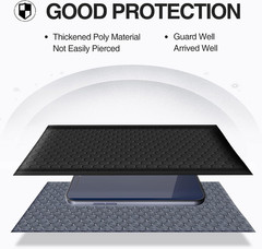 Bubble Mailers 3.5X6.5 Inch Black 50 Pack Padded Envelopes Usable Size 3.5X5 Sma