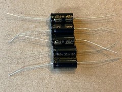 5pc Electrolytic Capacitor Axial 2000hr +105℃ RoHS 33uF 160V φ10x20mm Supertech
