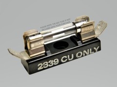 FUSE BLOCK, SINGLE, AGC-STYLE, OPEN-AIR, BUSSMANN MODEL 2839, QUICK CONNECTS