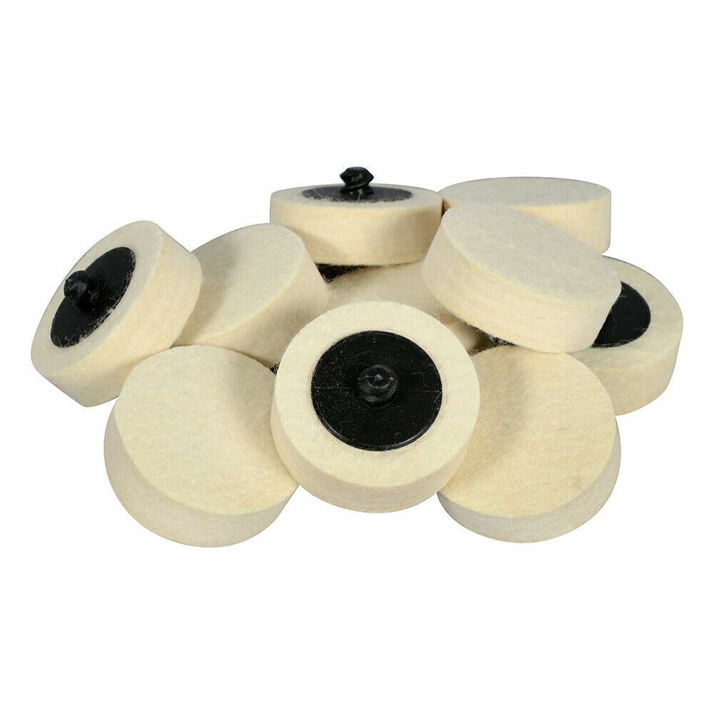 10 Pack – 2″ BHA Polish Plus Quick Change Felt Buffing Discs Roloc Type R