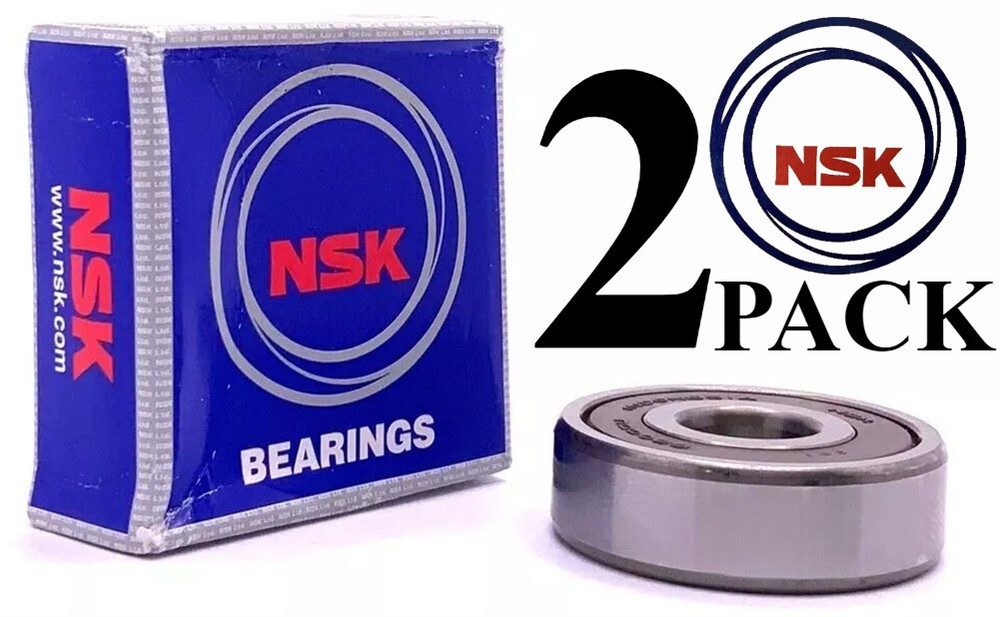 2 Pack) NSK 6203 2RS C3 / DDUC3 RUBBER SHIELDED BALL BEARING 17X40X12MM NEW