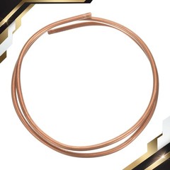 Copper Tube 3/16″ OD x 3Ft 1/64″ T Refrigeration Pipe Seamless Hollow Metal Soft