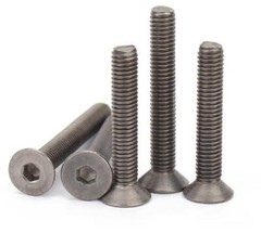 Titanium Hex Socket Bolt Countersunk Flat Head Screws M3 M4 M5 M6