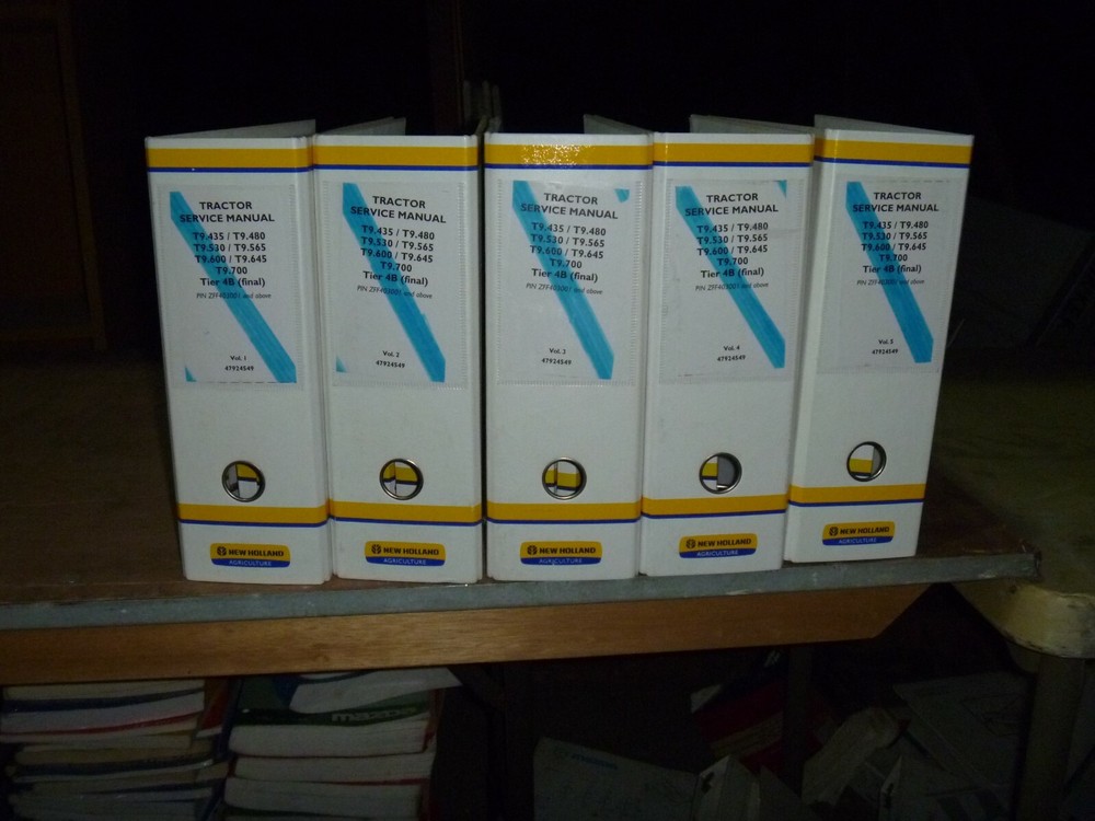 New Holland T9.435 T9.480 Tier 4B 4WD Tractor Service Repair Manual ZFF403001-