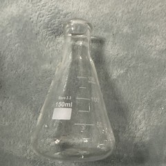 Set Of 7 Narrow Mouth Glass Erlenmeyer Flasks, 50/100/150/200/250/300/ 500 ml