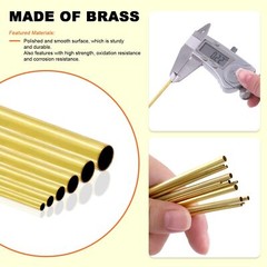 Brass Tube 1mm 2mm 3mm 4mm 5mm 6mm 7mm 8mm 9mm 10mm 11mm 12mm 13mm O.D. x 300mm