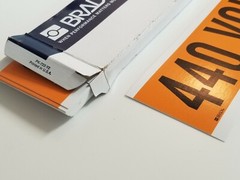Brady Conduit Marker, 440 VOLTS, 25 Count, Orange, 6GX17, Free Shipping