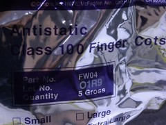 (720 pcs) CALAPRO FW04 Latex Finger Cots Class 100 Anti-Static 5 Mil EXTRA LARGE