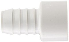 1 Inch White Pvc Hose Pipe Fitting Adapter Barbed Male Insert Socket Connection