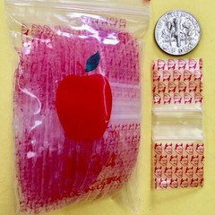 3434 MINI ZIP DESIG BAGS 3/4″ X 3/4″ / 10 DSN PREMIX 1000PCS 2.5MIL READ DETAILS