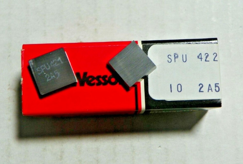 10 PIECES of VR/WESSON, SPU 422 2A5 CARBIDE INSERTS J122