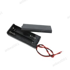 2 Slot AAA Battery Holder Case Box Leads ON/OFF Switch Cover Standard Container