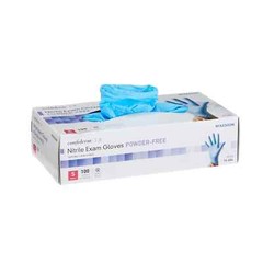 McKesson Confiderm 3.8 Nitrile Exam Gloves Powder-Free – Small – Blue