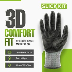 Nitrile Coated Work Gloves Medium/8, MicroFoam, Superior Grip, Seamless