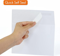 5×7 envelopes for invitaions 50 Pack A7 White Envelopes Quick Self Seal,for 5×7