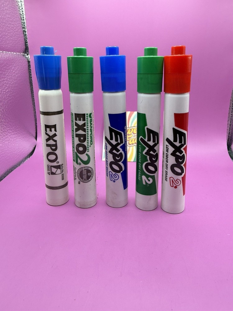 5 Sanford Expo Dry Erase Markers Mixed Lot