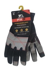Wells-Lamont-Men’s Black FX3 Flex Fit Feel Cool Synthetic Leather Gloves: S-XL