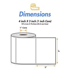 Officesmartlabels 4 X 3 Direct – Printers And 1 Core Permanent