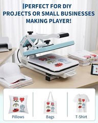 15″X15″ Digital Heat Press Machine T-Shirt Sublimation Printer Transfer Pressing
