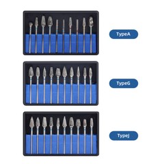 AZDENT Dental Lab Polishing Bur Drills Tungsten Steel Carbide Cutter Burs 2.35MM