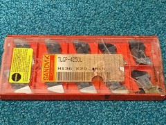 (10) Sandvik Coromant Carbide Grooving Insert TLGP-4250L H13A K20