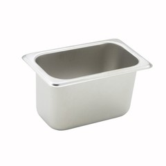 Winco SPN4 1/9 Size 2 1/2 in Steam Table Pan