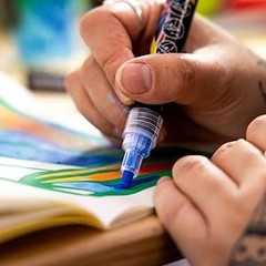 Acrylic Paint Markers, Set of 8, Portrait Colors, 2mm Nibs