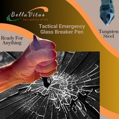 Tactical Pen, Emergency Glass Breaker Pen, Self Defense Pen, Military Pen 2 Pack