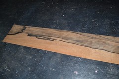 Ebony Raw Wood Veneer Sheet 7 x 31 inches 1/42nd thick IFP-DS1