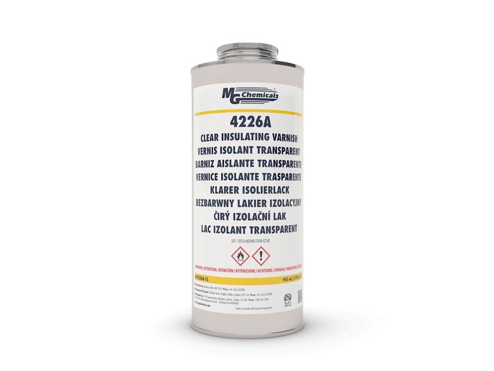 MG Chemicals 4226A-1L – High Voltage Clear Insulating Varnish, Can, 1-Part