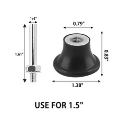 Litoexpe 1.5 Inch Disc Pad Holder for Roloc, 2-Pack Quick Change Disc Attachm…